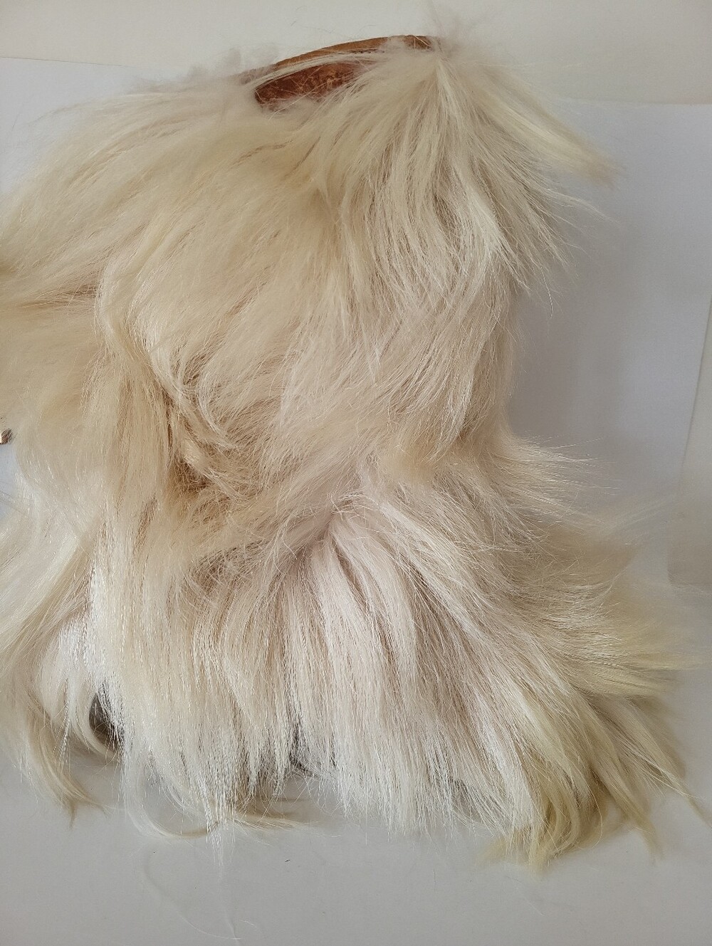 TREND Vintage 100% Goat fur apres ski "Yeti" boots - Picture 2 of 10